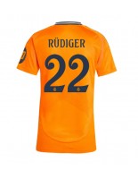 Real Madrid Antonio Rudiger #22 Bortedrakt Dame 2024-25 Korte ermer